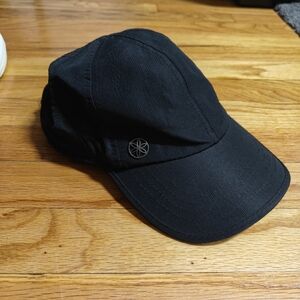 Black Cap with Button Detail